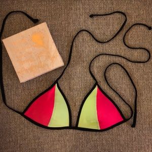 Victoria’s Secret Pink triangle swim top
